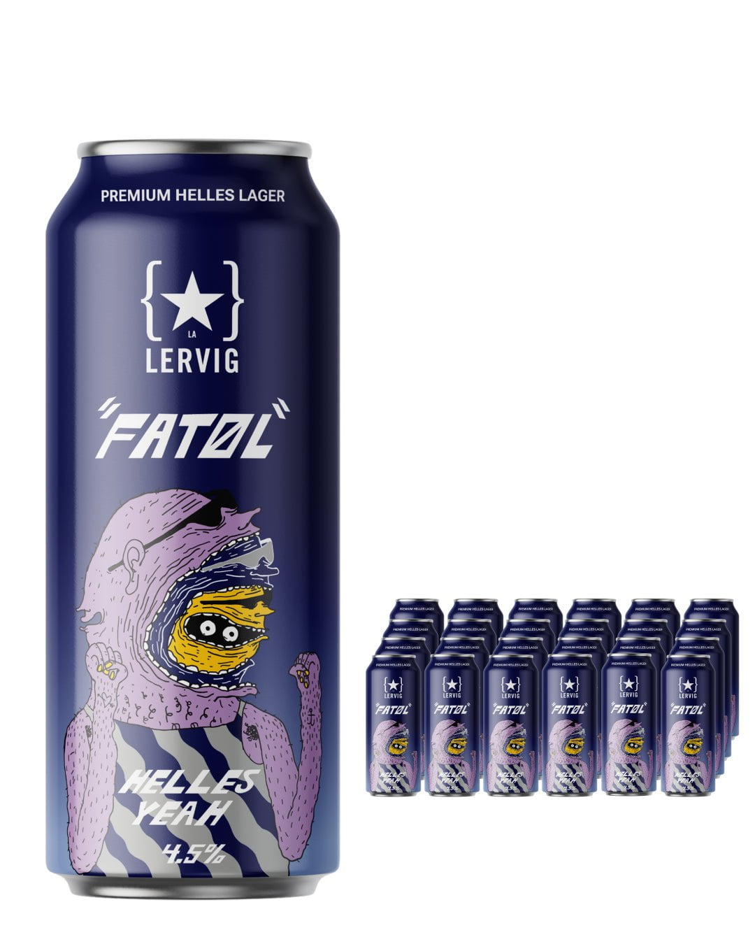 Lervig Helles Yeah Beer Can Multipack, 24 x 500 ml