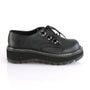 Black Vegan Leather 1.3" Platform Shoes*