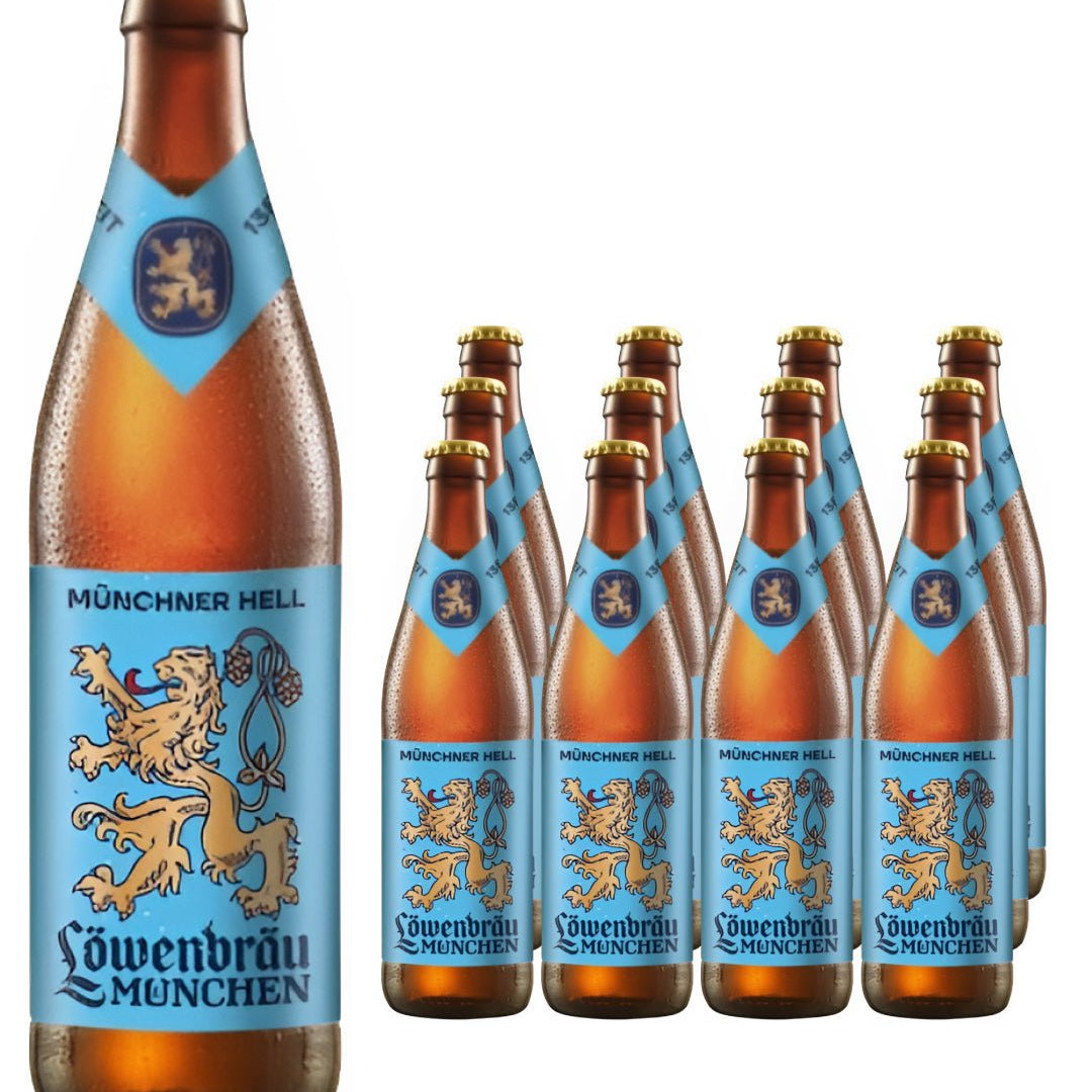 Lowenbrau Original German Helles Larger Beer Bottle Multipack, 12 x 500 ml
