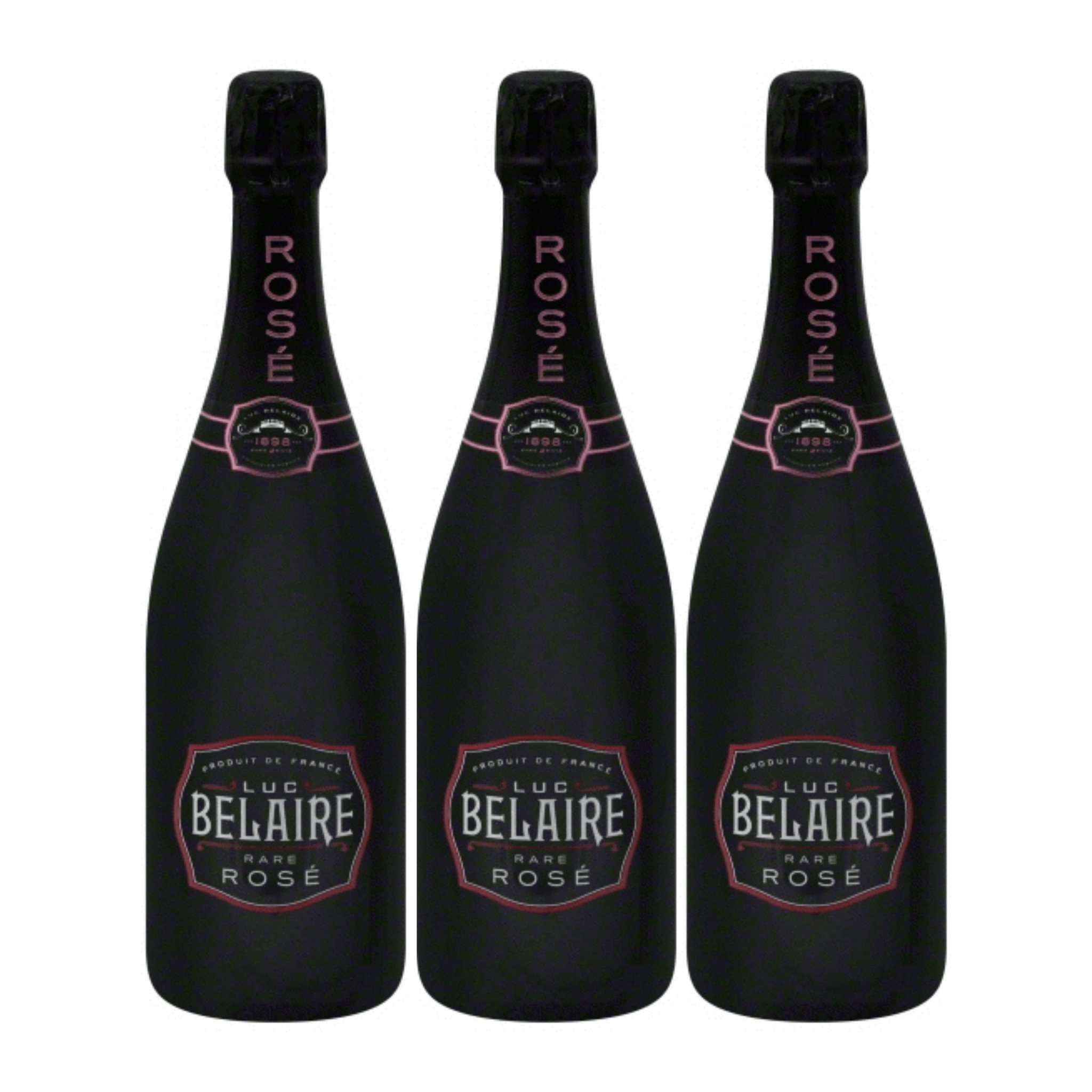 Luc Belaire Rare Rosé (3 x 750 ml)