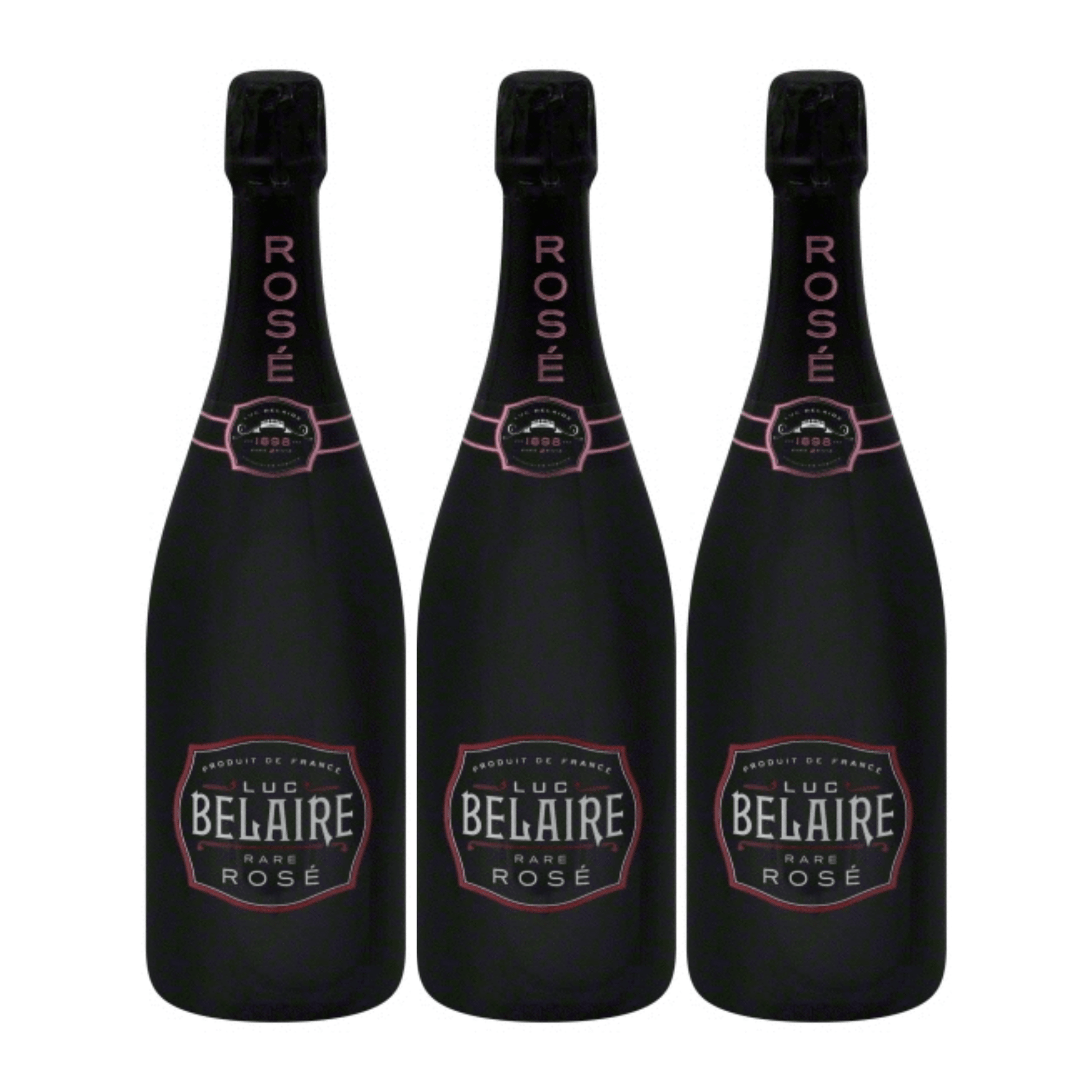 Luc Belaire Rare Rosé (3 x 750 ml)