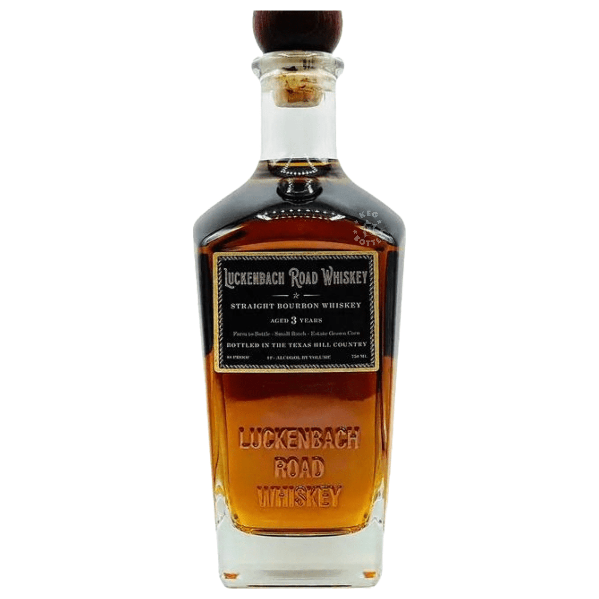 Luckenbach Road 3 Year Straight Bourbon Whiskey (750 mL)