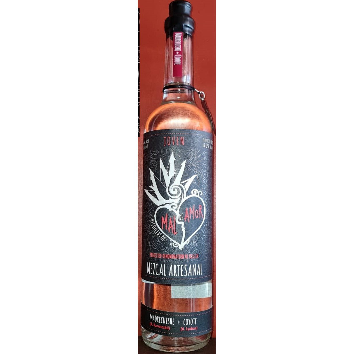 Mal De Amor Mezcal (Madrecuishe+Coyote ) 750ML
