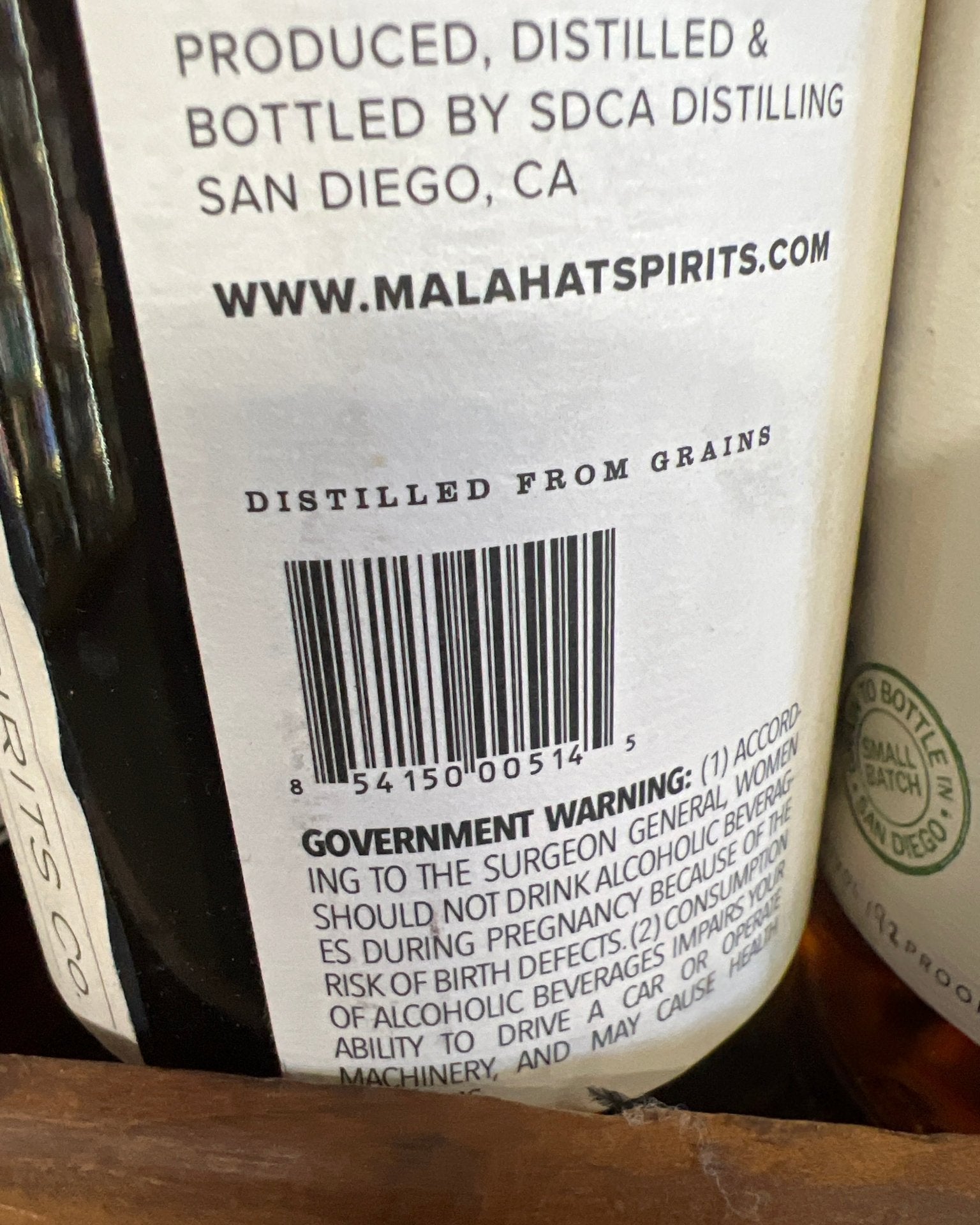Malahat Spirits Co. Bourbon Whiskey Finished in Beer Barrels (750mL)