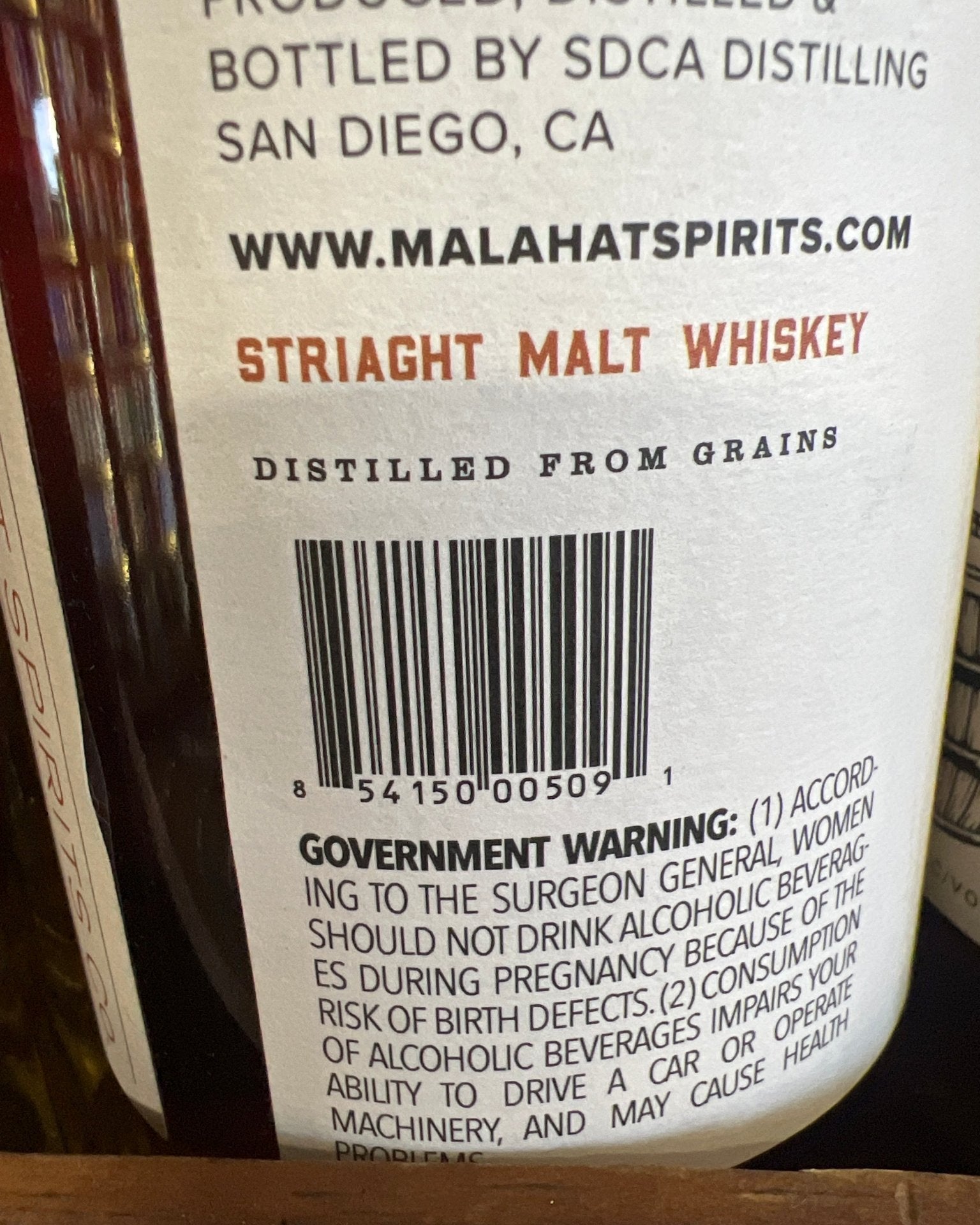 Malahat Spirits Co. Single Malt Whiskey (750mL)