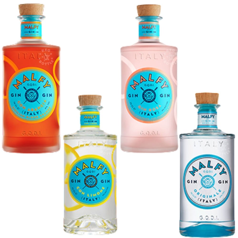 Malfy Originale, Limone, Rosa & Arancia Gin Bundle (4 x 750 ml)