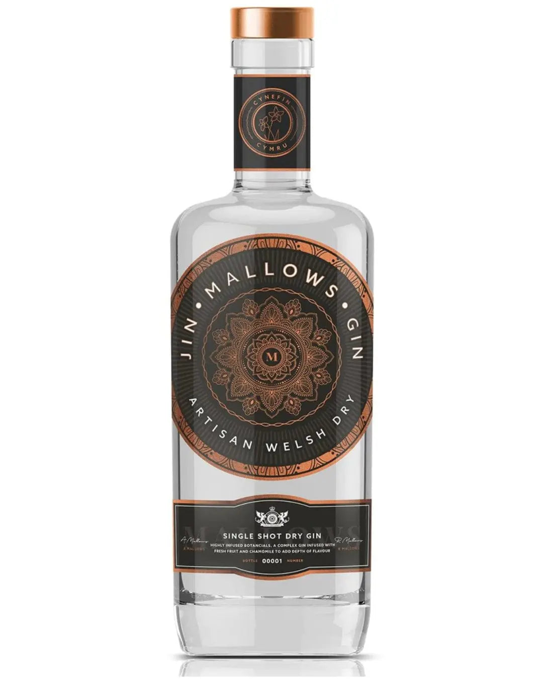 Mallows Welsh Dry Gin, 70 cl