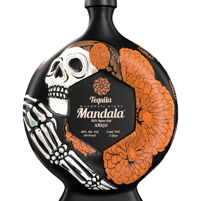 Mandala Día de Muertos La Catrina Tequila Añejo 2025 (1L)