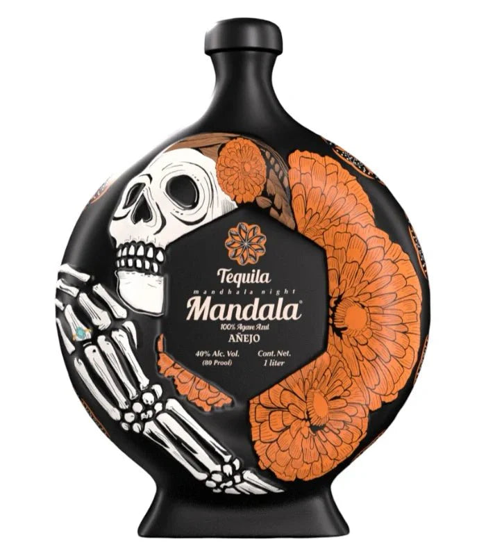 Mandala Día de Muertos La Catrina Tequila Añejo 2025 (1L)
