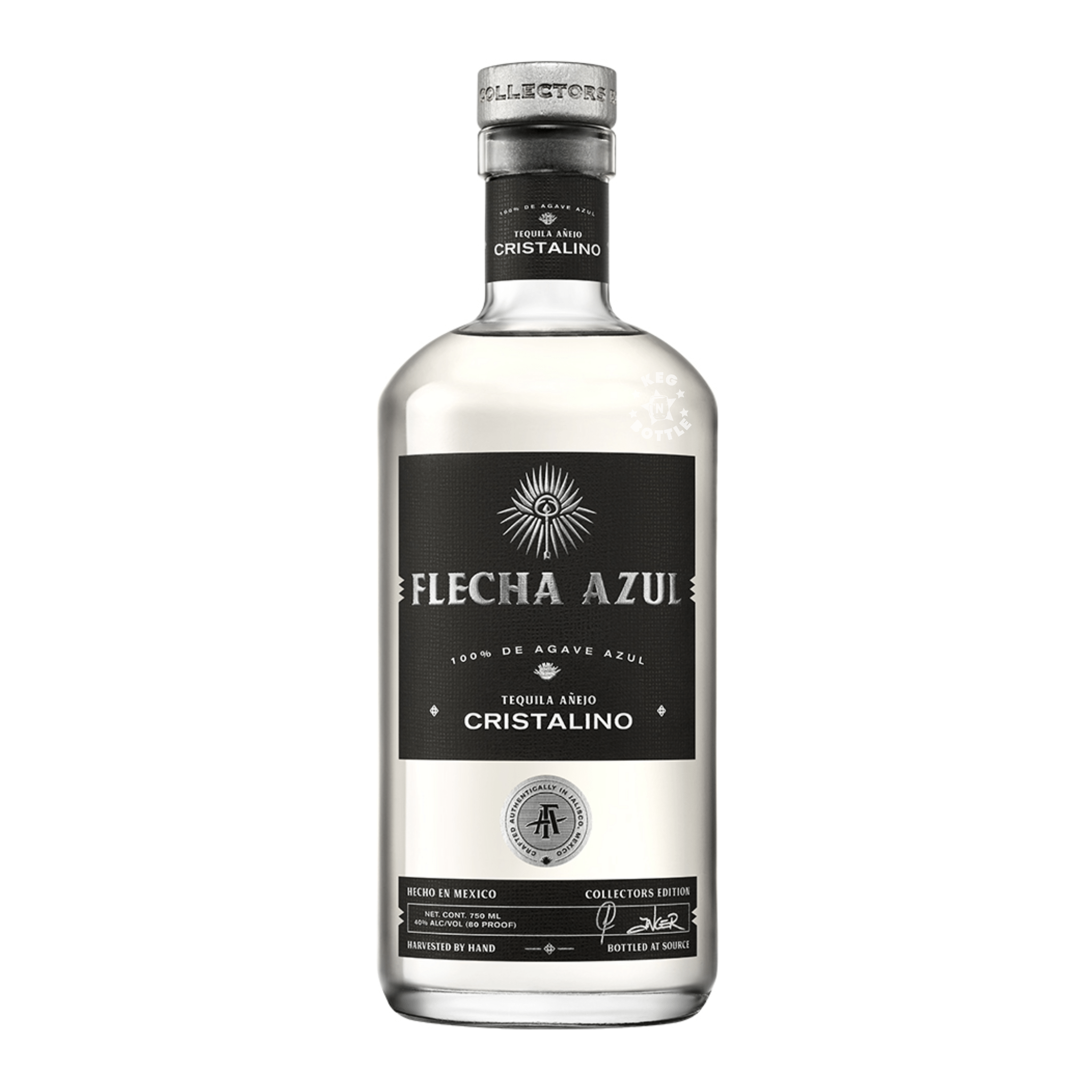 Mark Wahlberg's Flecha Azul Anejo Cristalino Tequila (750 ml)