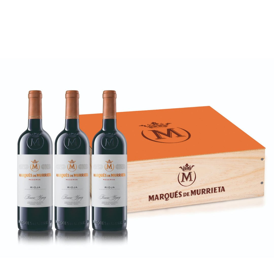 Marqués de Murrieta Reserva Rioja Three Bottle Wooden Case, 3 x 75 cl