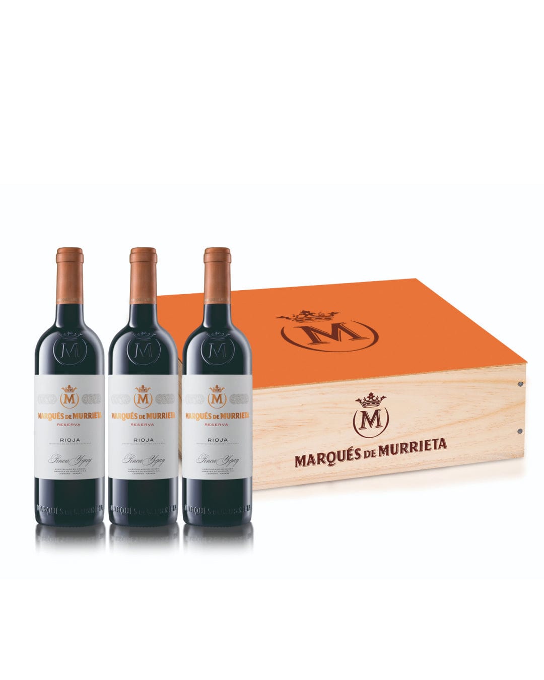 Marqués de Murrieta Reserva Rioja Three Bottle Wooden Case, 3 x 75 cl