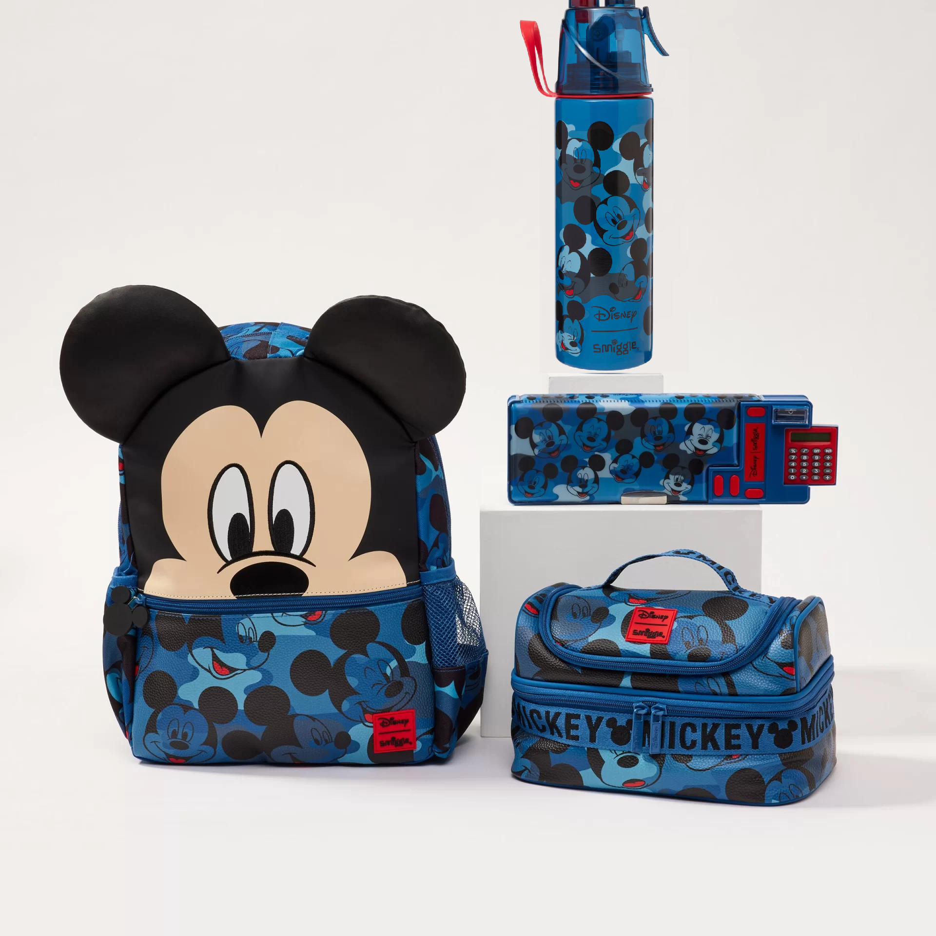 Smiggle - Mickey Mouse 4 Parçalı Çocuk Okul Çantası Seti 