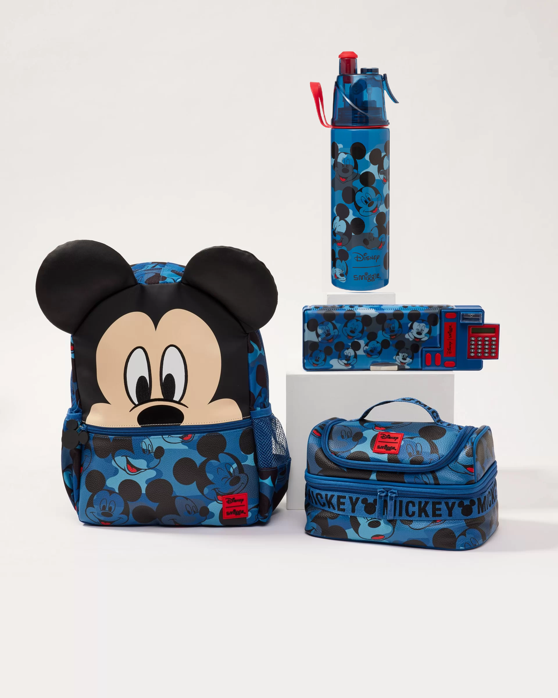 Smiggle - Mickey Mouse 4 Parçalı Çocuk Okul Çantası Seti 
