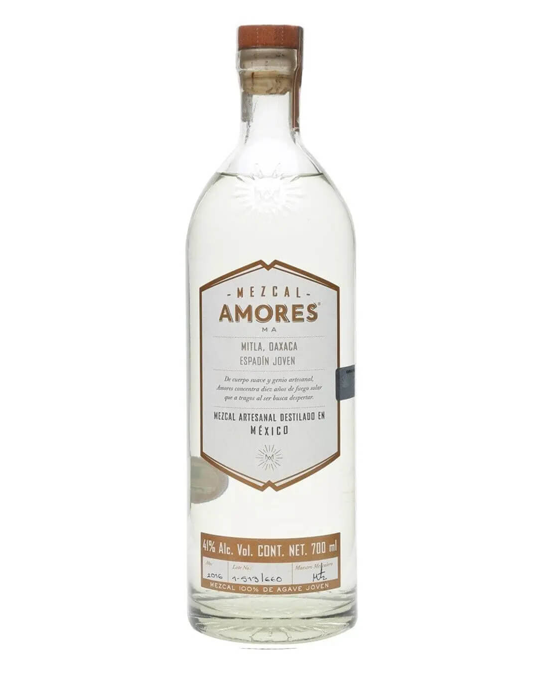 Mezcal Amores Espadin, 70 cl