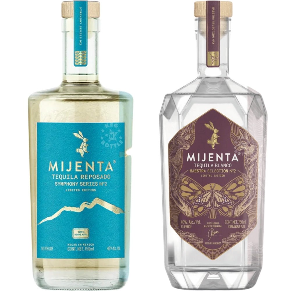 Mijenta Symphony Series No. 2 Reposado & Maestra Selection No. 2 Blanco Tequila Bundle (2 x 750 ml)