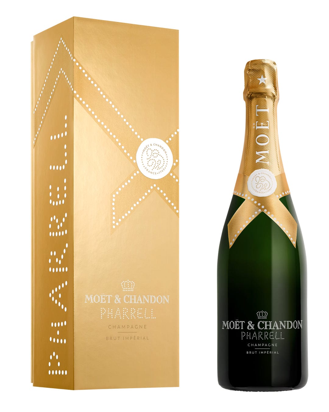 Moët & Chandon Imperial Pharrell Williams Gold Limited Edition Champagne Gift Box, 75 cl