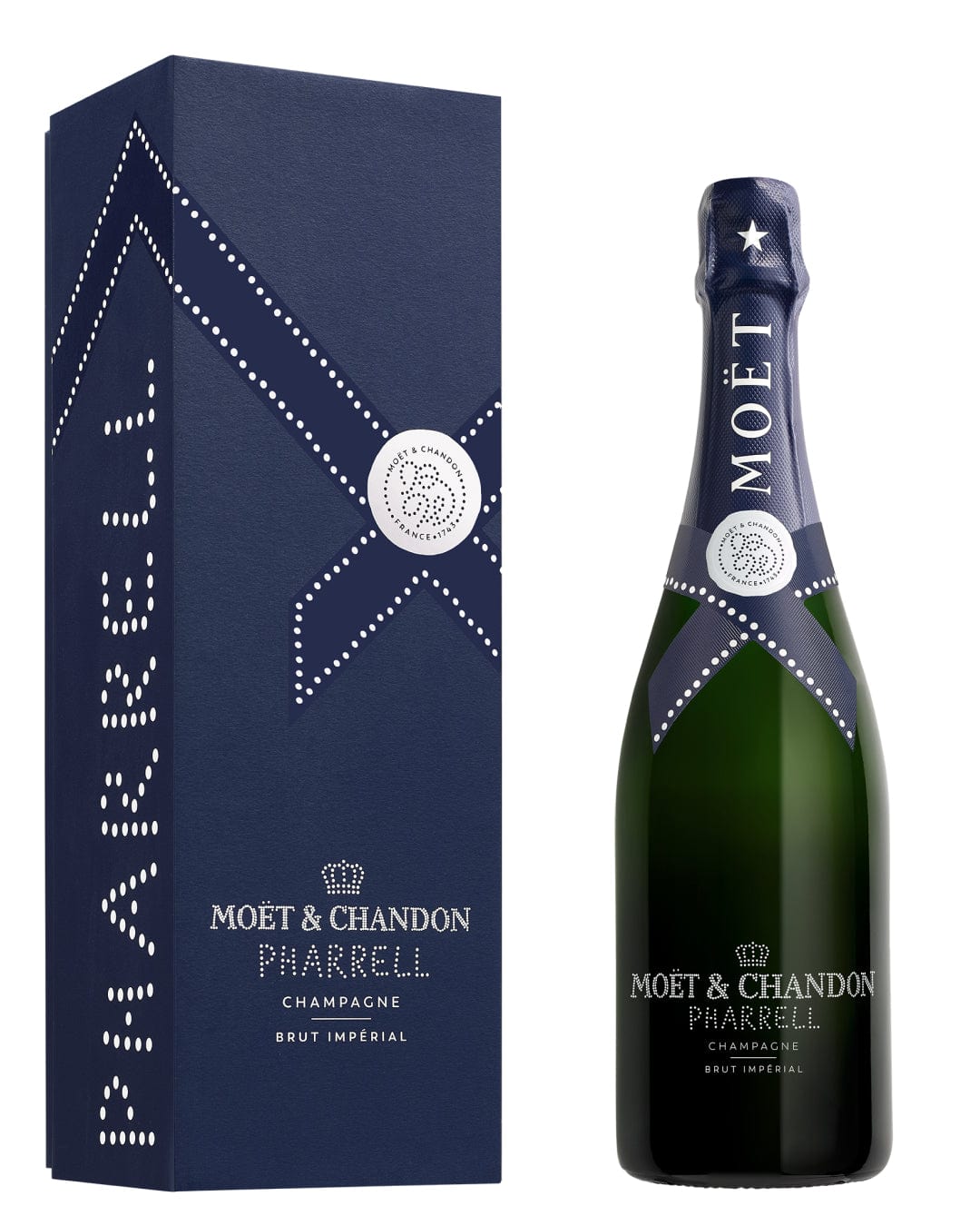 Moët & Chandon Imperial Pharrell Williams Midnight Blue Limited Edition Champagne Gift Box, 75 cl