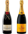 Moet & Chandon & Veuve Clicquot Brut Champagne Bundle (750 ml)