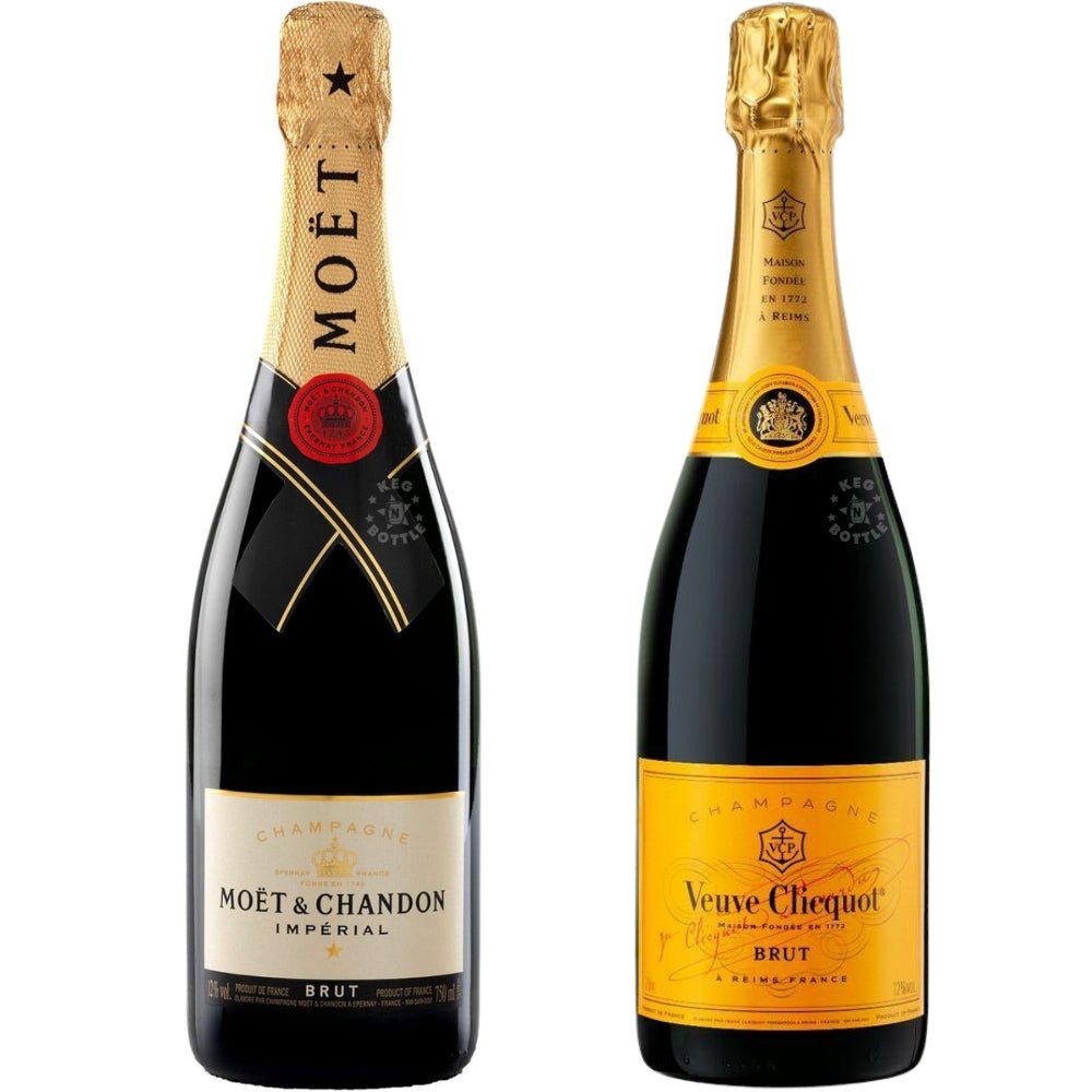 Moet & Chandon & Veuve Clicquot Brut Champagne Bundle (750 ml)