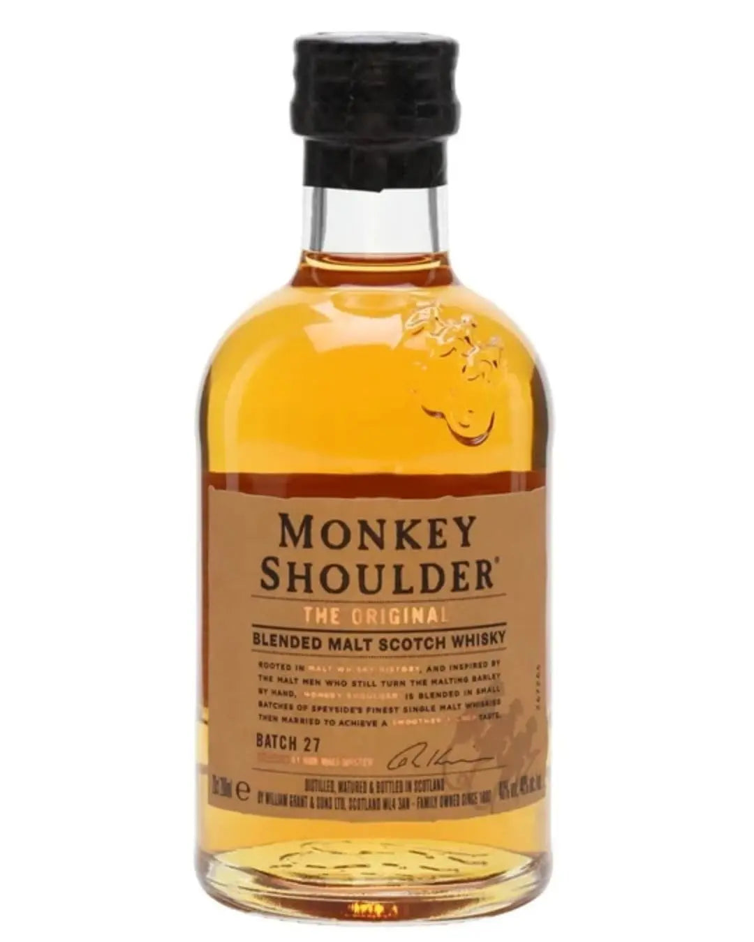 Monkey Shoulder Blended Malt Scotch Whisky, 20 cl