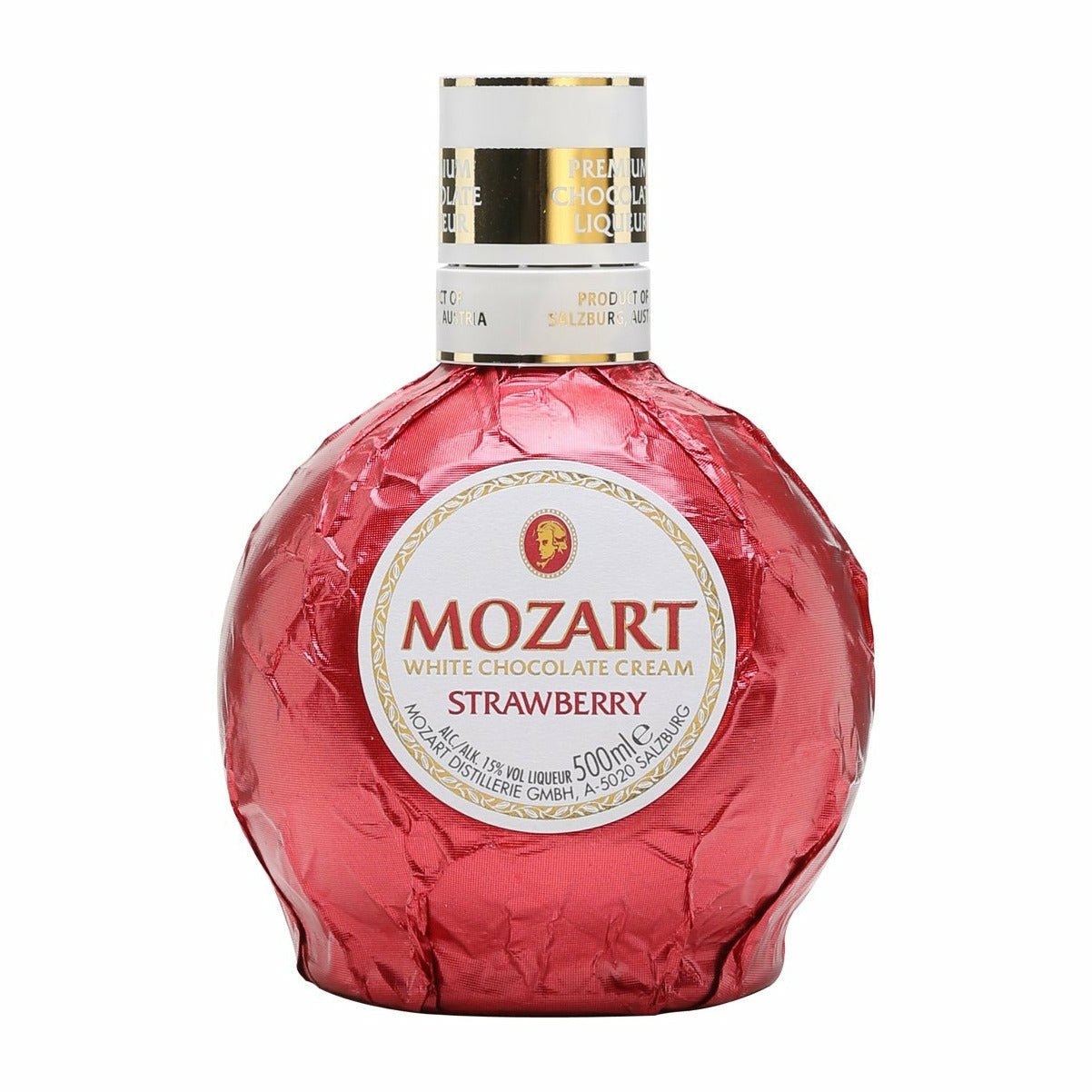 Mozart White Chocolate Cream Strawberry Liqueur (750 ml)