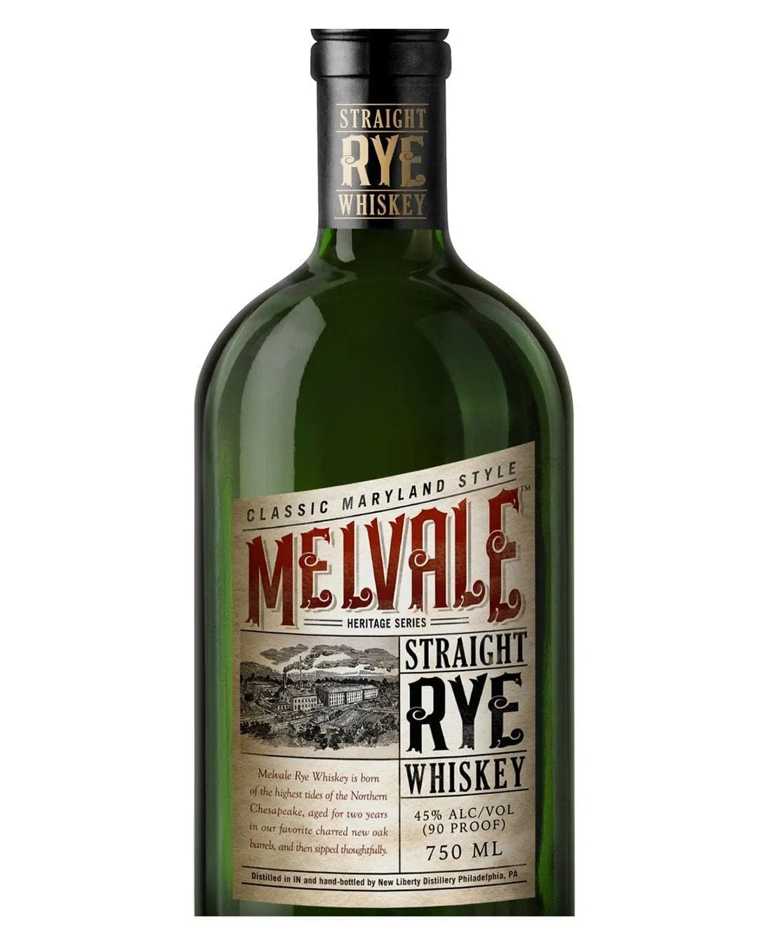 New Liberty Distillery Melvale Straight Rye Whiskey, 75 cl