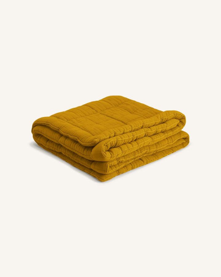 The Socialite Family - Nido quilt in cotton gauze | Mustard