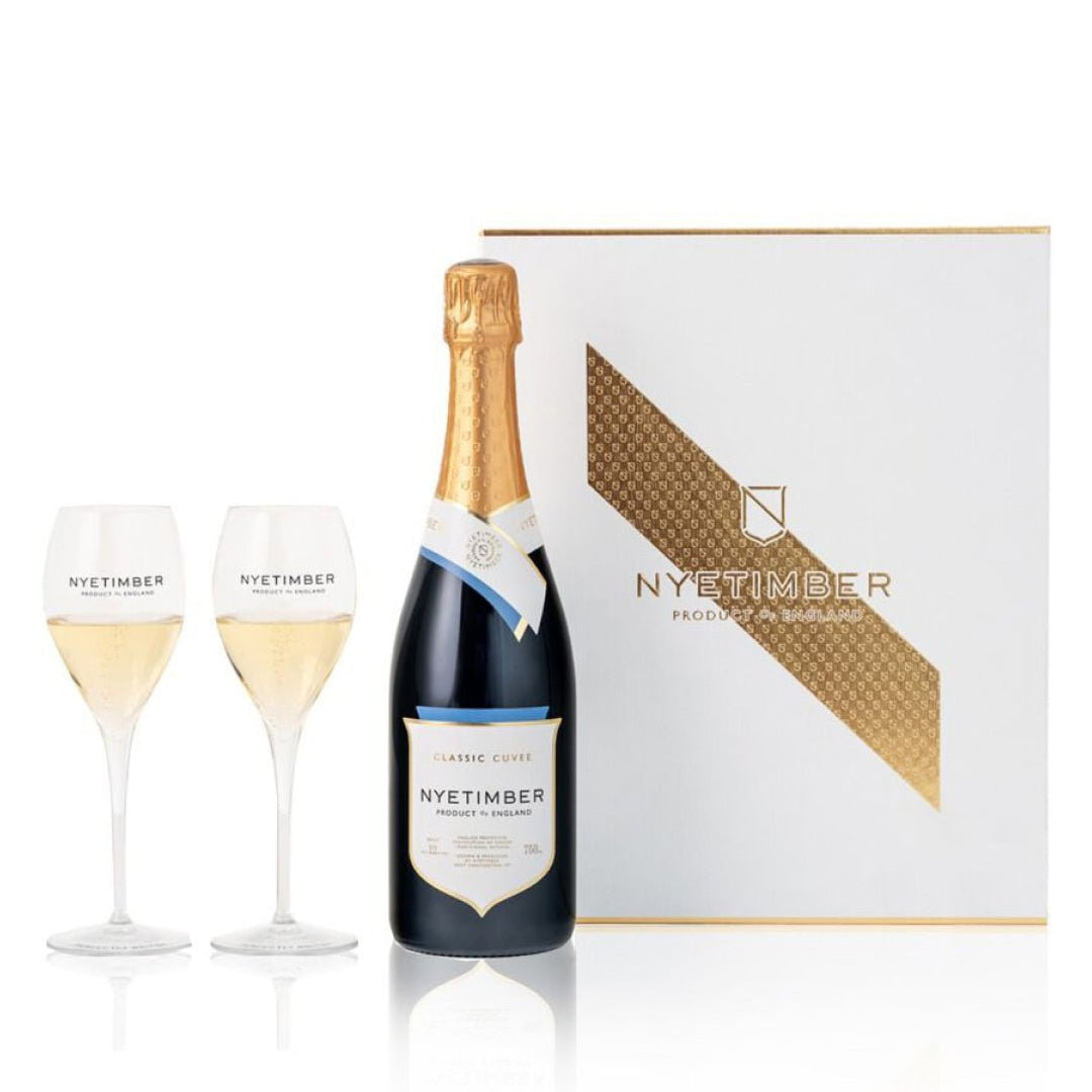 Nyetimber Classic Cuvee and Flutes Gift Box, 75 cl