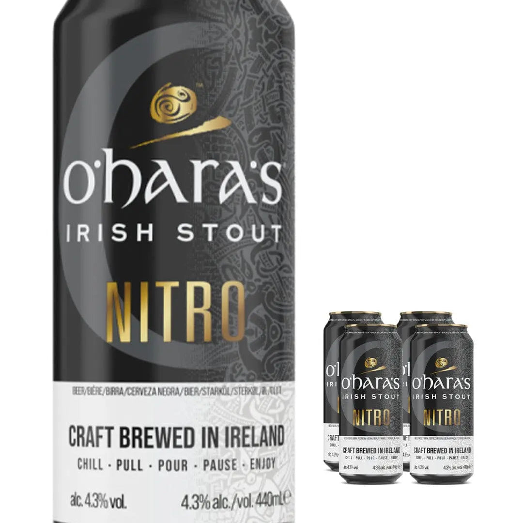 O'Hara's Irish Nitro Stout, 4 x 440 ml