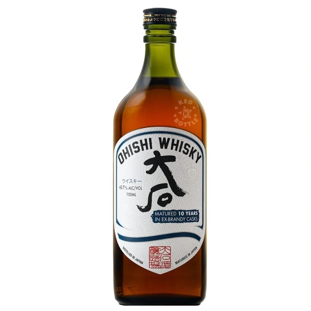 Ohishi 10 Year Ex-Brandy Cask Japanese Whisky (750 ml)
