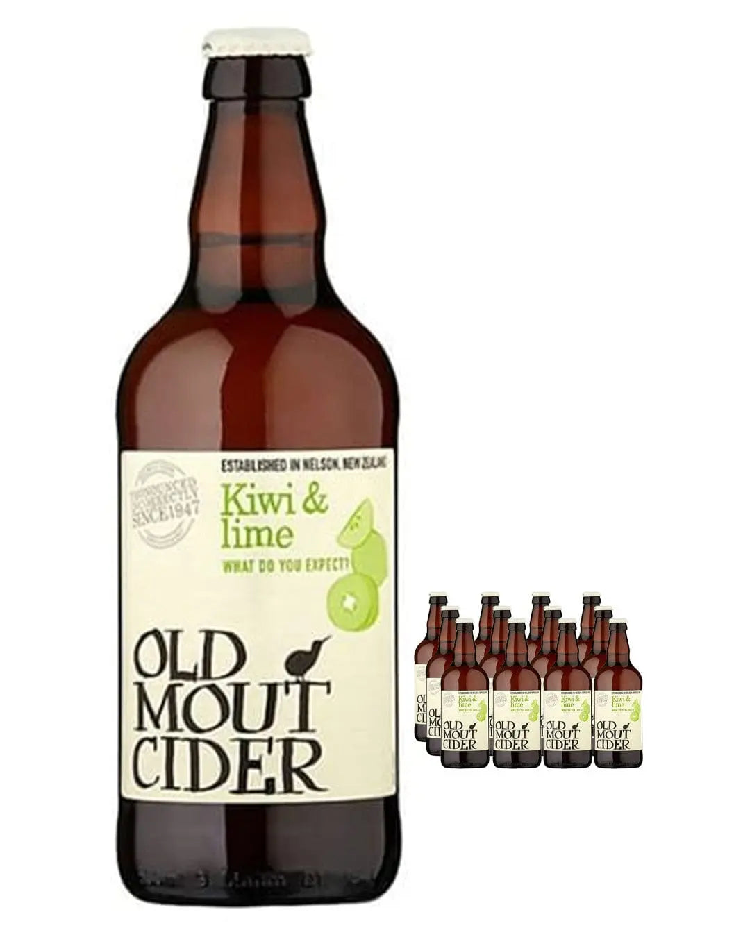 Old Mout Kiwi & Lime Cider Multipack, 12 x 500 ml