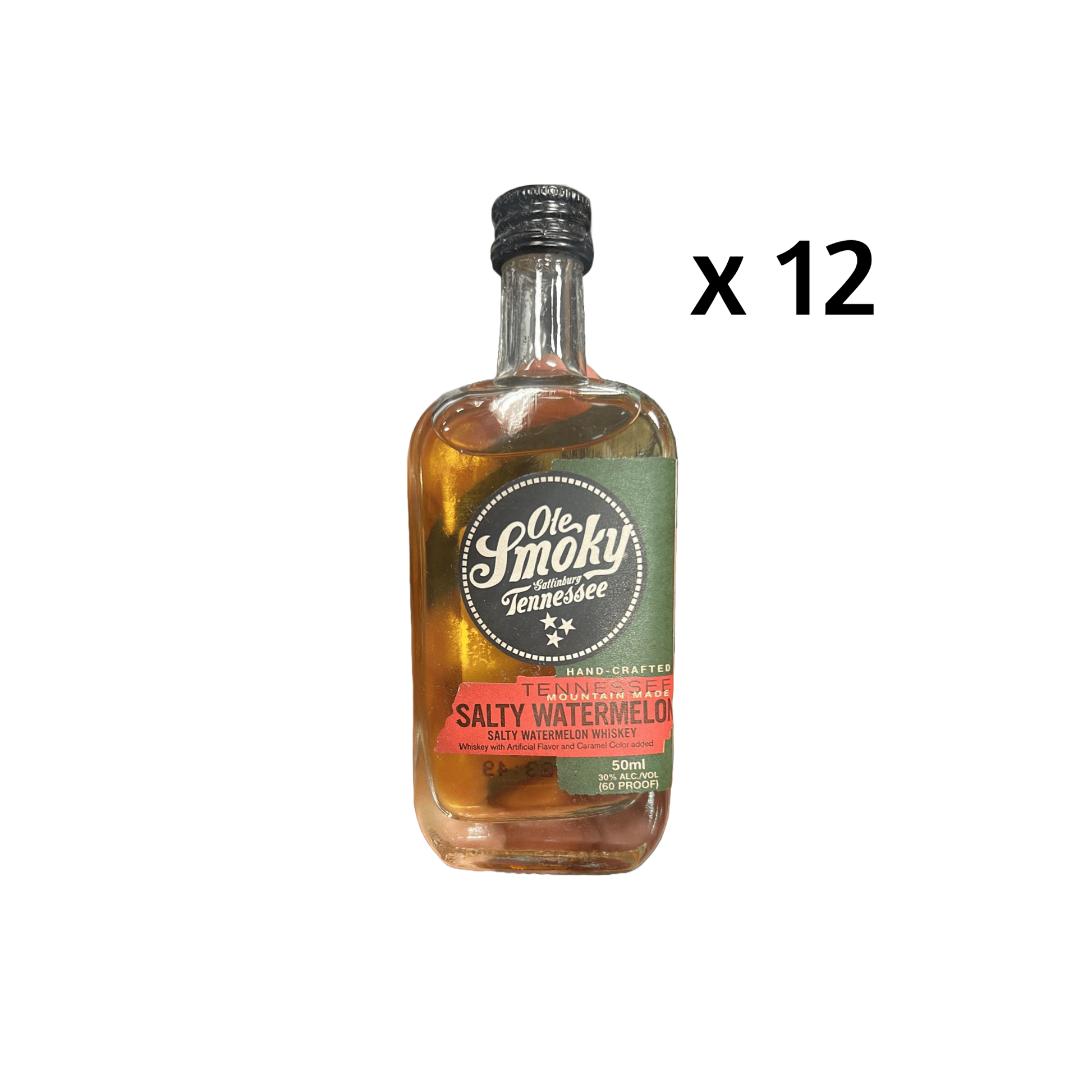 Ole Smoky Salty Watermelon Moonshine Miniatures (12 x 50 ml)