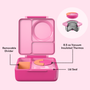 Omiebox - Heat Insulated Fairy Pink Bento Lunch Box