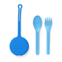 Omiebox - OmiePod Capri Blue Silicone Fork and Spoon Set