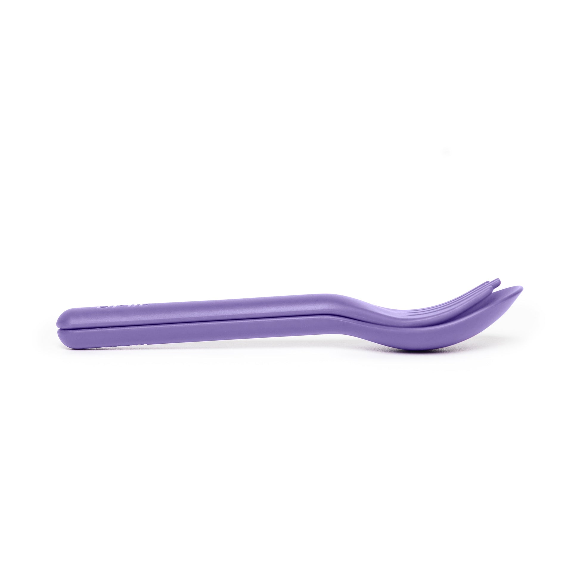 Omiebox - OmiePod Purple Silicone Fork and Spoon Set