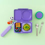 Omiebox - OmiePod UP Violet Silicone Fork and Spoon Set