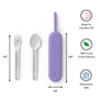 Omiebox - OmiePod UP Violet Silicone Fork and Spoon Set
