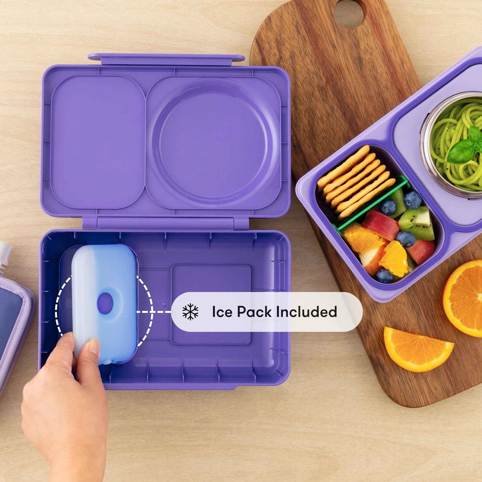 Omiebox - UP Heat Insulated 2nd Generation Galaxy Purple Bento Lunch Box