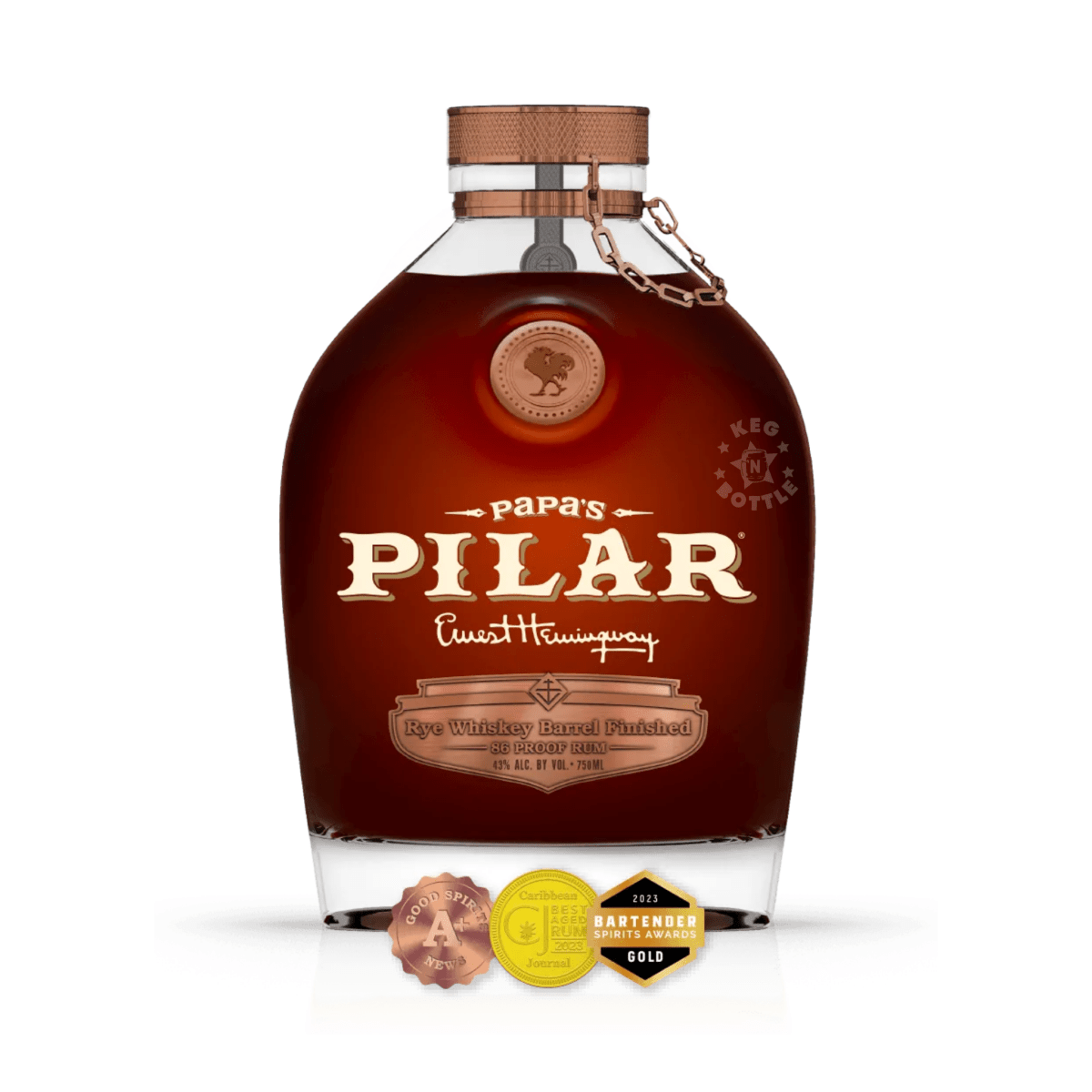 Papa's Pilar Rye Whiskey Finished Rum (750 ml)
