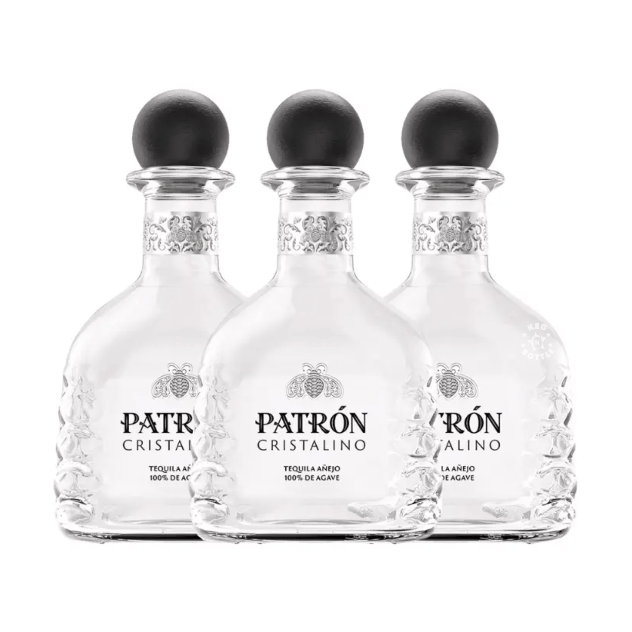 Patron Cristalino Tequila (3x750 ml)