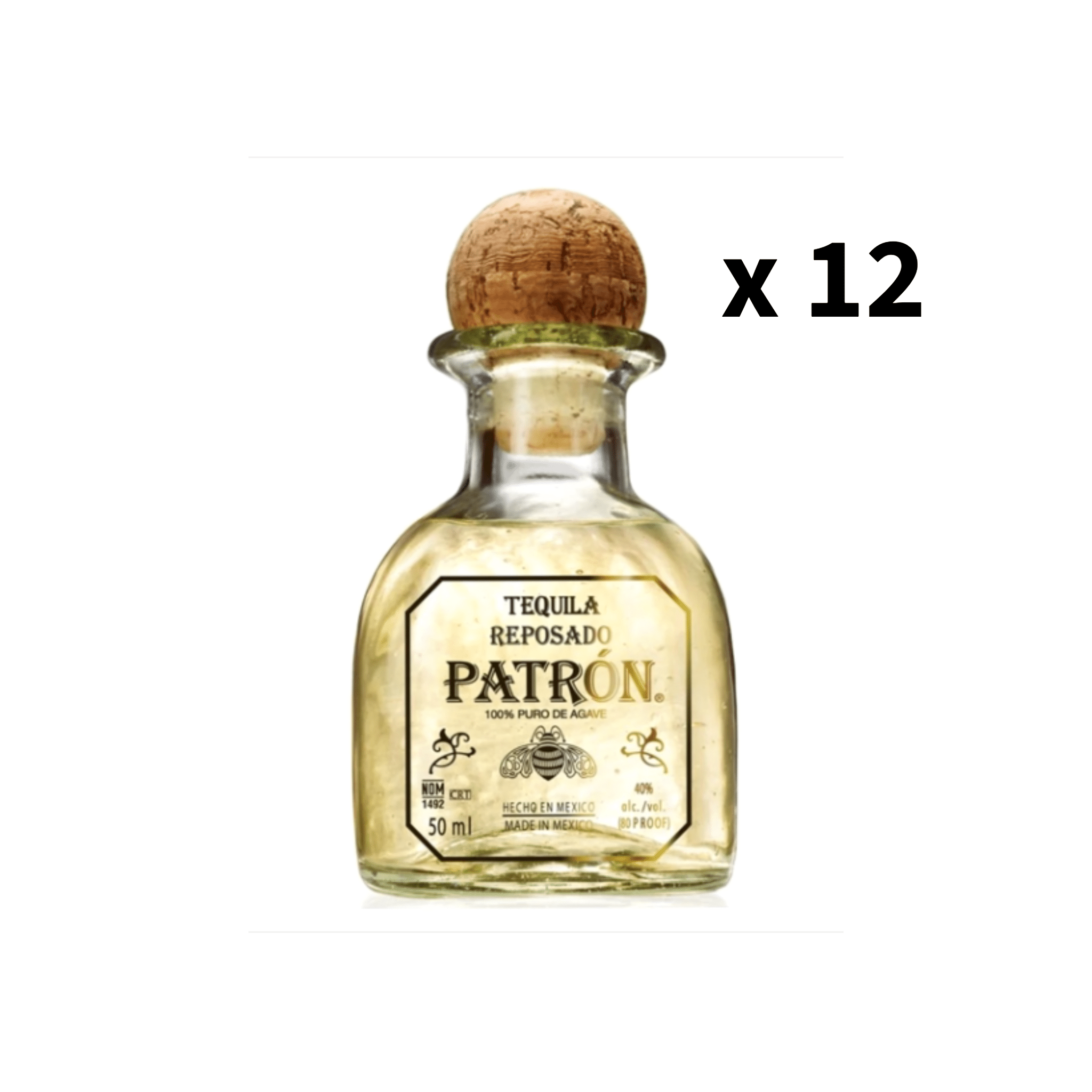 Patron Reposado Tequila Miniature (12 Pack)