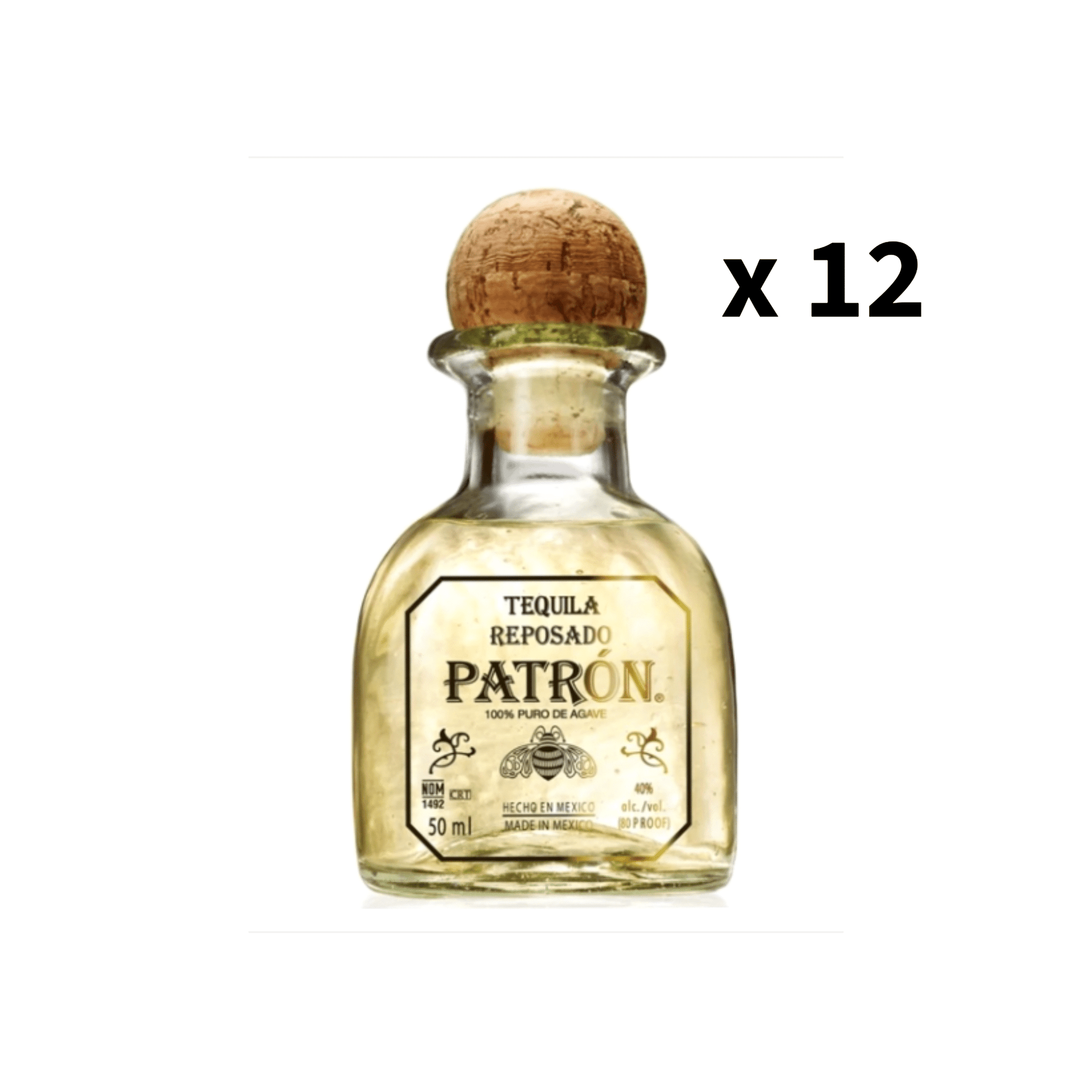 Patron Reposado Tequila Miniature (12 Pack)
