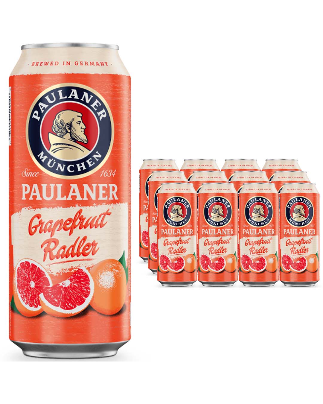 Paulaner Grapefruit Radler Can Multipack, 12 x 500 ml