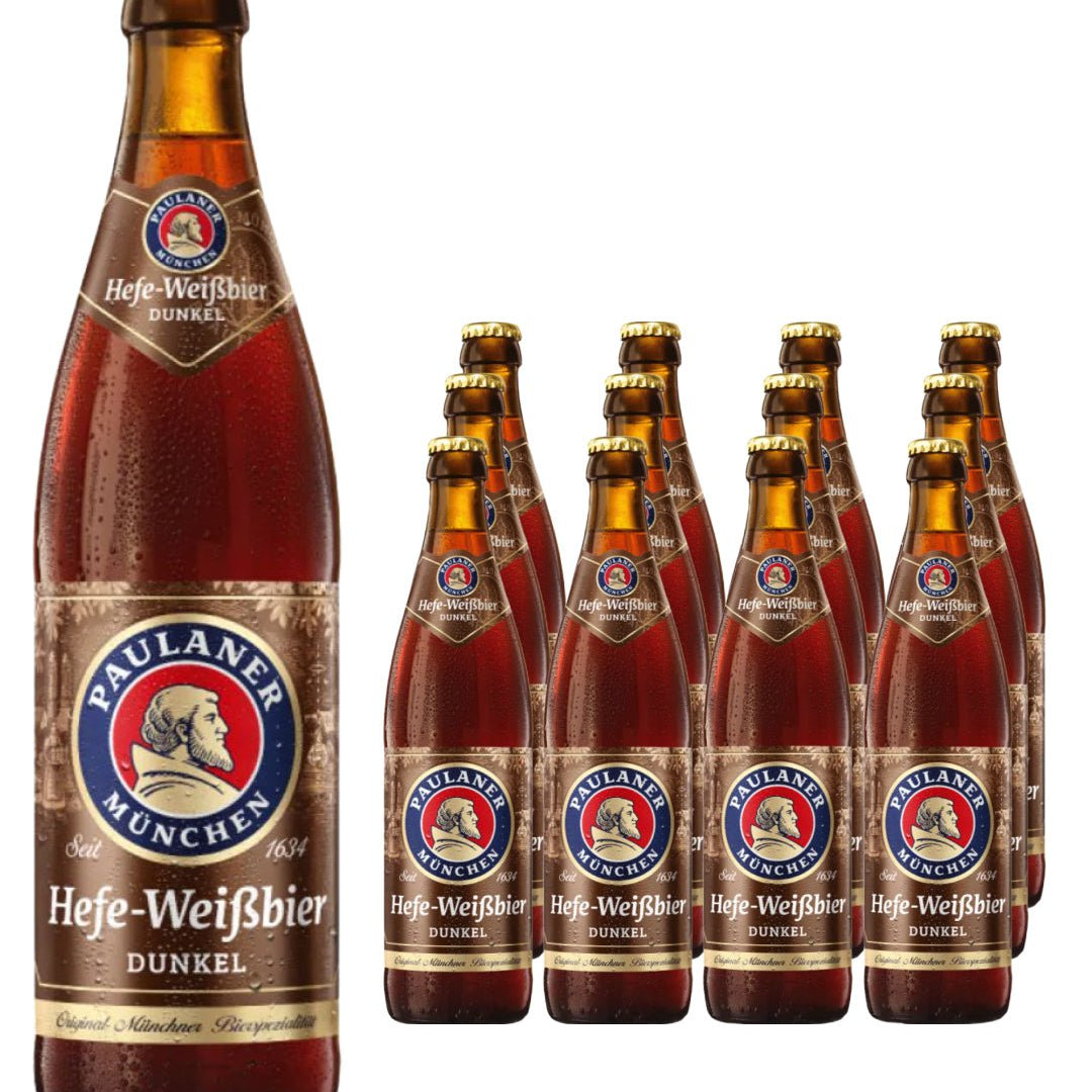 Paulaner Weissbier Dunkel Bottle Multipack, 12 x 500 ml