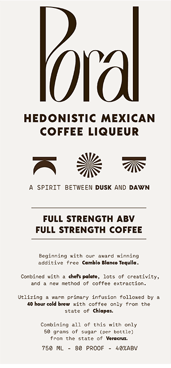 Poral Hedonistic Mexican Coffee Liqueur (750 ml)