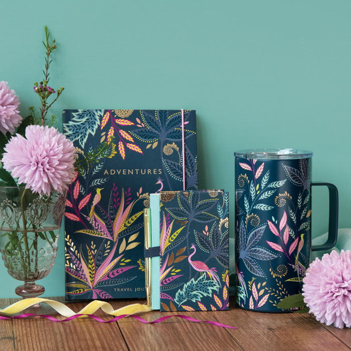 Portico Designs - Sara Miller: Botanic Paradise Mini Notebook and Pen