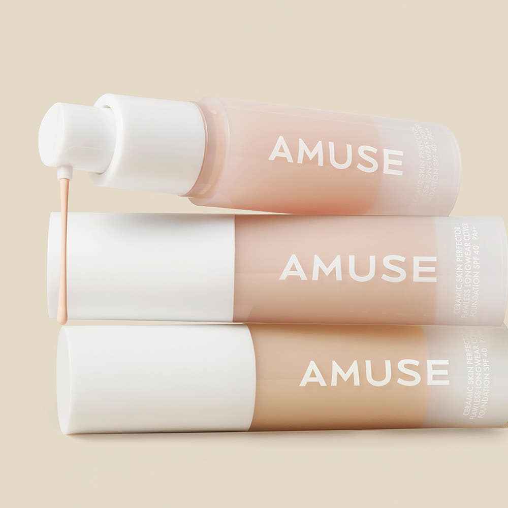 AMUSE Ceramic Skin Perfector Foundation Mini 15mL SPF40 PA++(3 Colors)