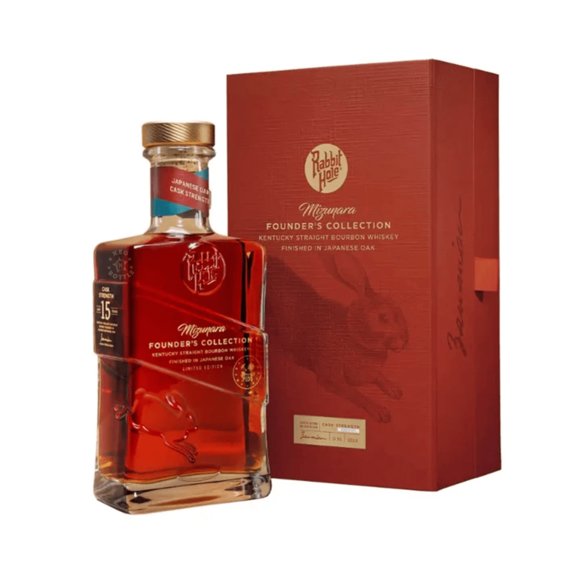 Rabbit Hole 15 Year Mizunara Founder's Collection Limited Edition Bourbon Whiskey (750 ml)