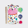 Rachel Ellen - Polka Dot Dog Shaped Wire Bound Notebook